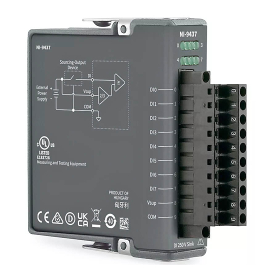 National Instruments NI-9437 Getting Started Manual