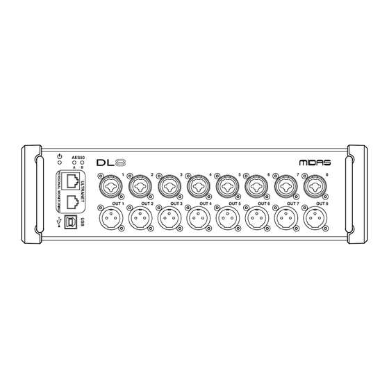 Midas DL8 Quick Start Manual