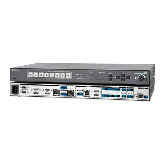 Extron electronics in1608 series Setup Manual