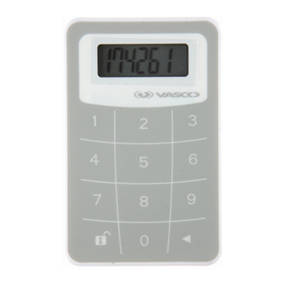 Vasco Digipass 270 User Manual