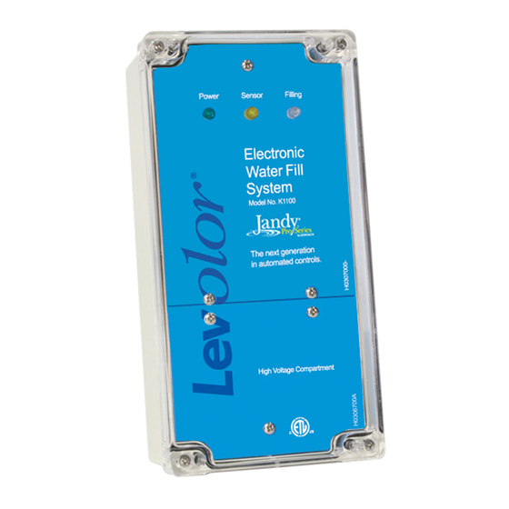 Zodiac Pool Systems Jandy Pro Series Levolor Installation And Operation Manual