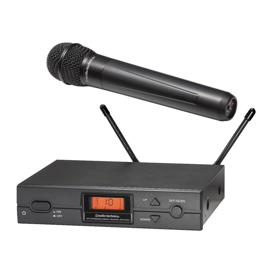 Audio Technica ATW-2120 Installation And Operation Manual