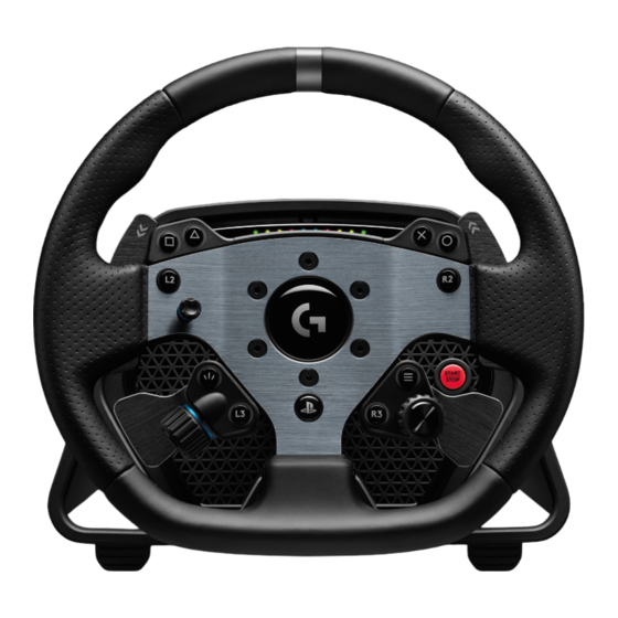 Logitech G PRO RACING WHEEL Setup Manual