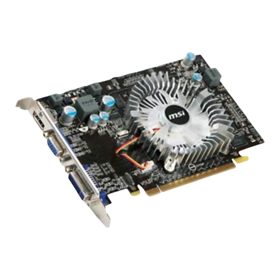 MSI N240GT Series Quick Start Manual