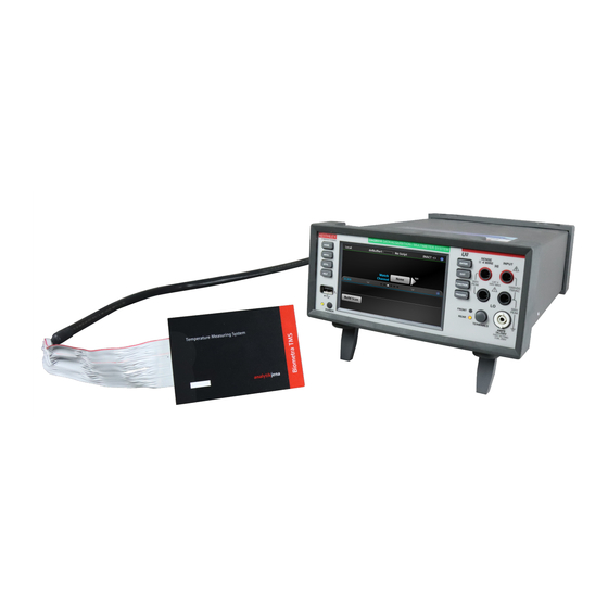 Endress+Hauser analytikjena Biometra TMS Installation Instructions Manual