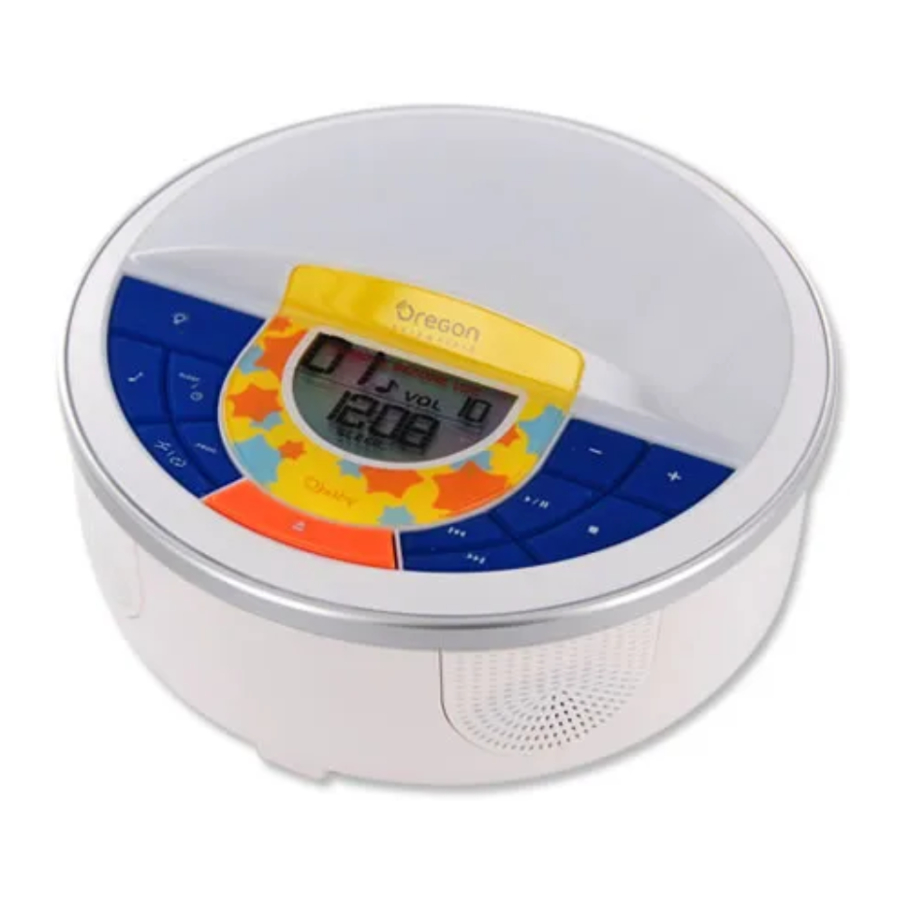 Oregon Scientific BBL218 - Lullaby Music Player With Color Changing Nightlight Manual