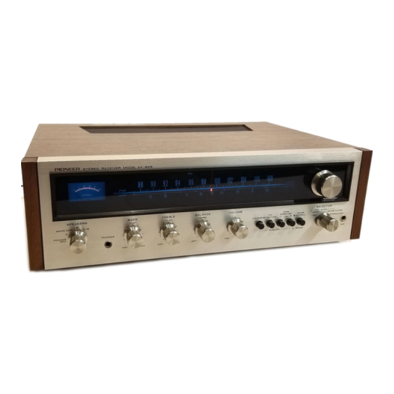 Pioneer SX-525 FW Operating Instructions Manual