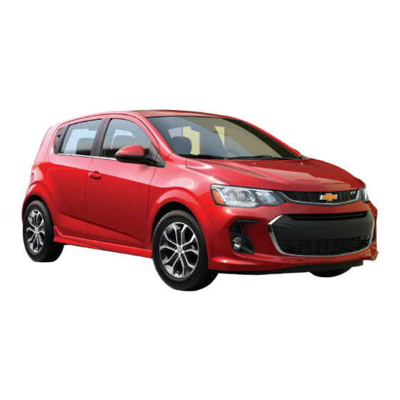 Chevrolet Sonic 2017 Getting To Know Your