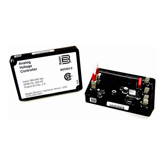 Basler AVC63-2 Instructions