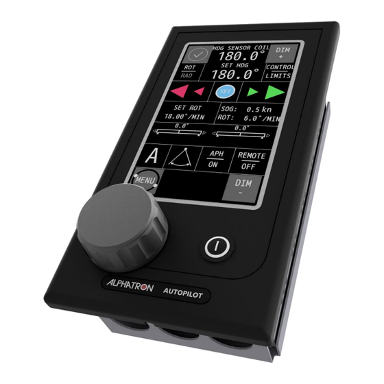 JRC Alphatron AlphaPilot MFS Operation Manual