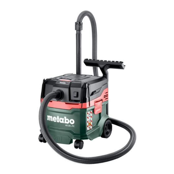 Metabo AS 20 L PC Original Instructions Manual