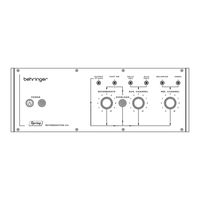 Behringer SPRING REVERBERATION 636 Quick Start Manual