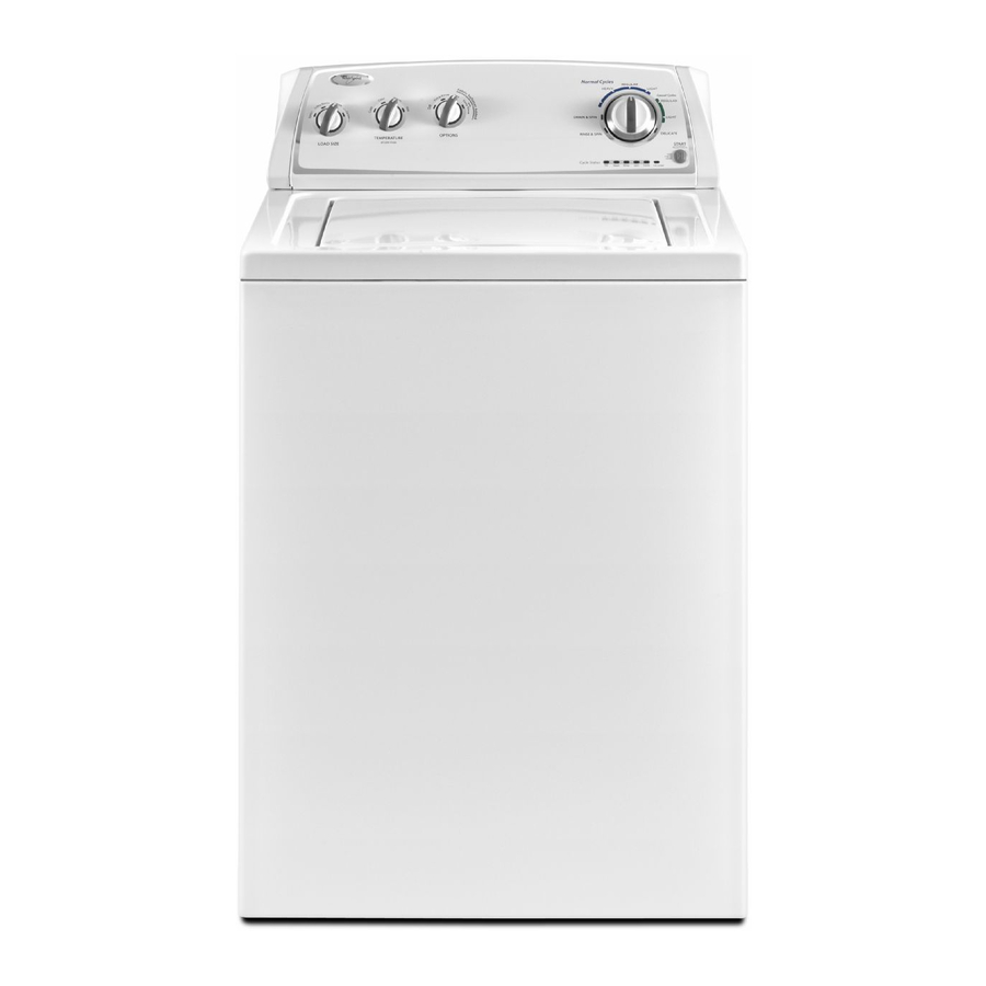 Whirlpool TOP-LOADING WASHER Use And Care Manual
