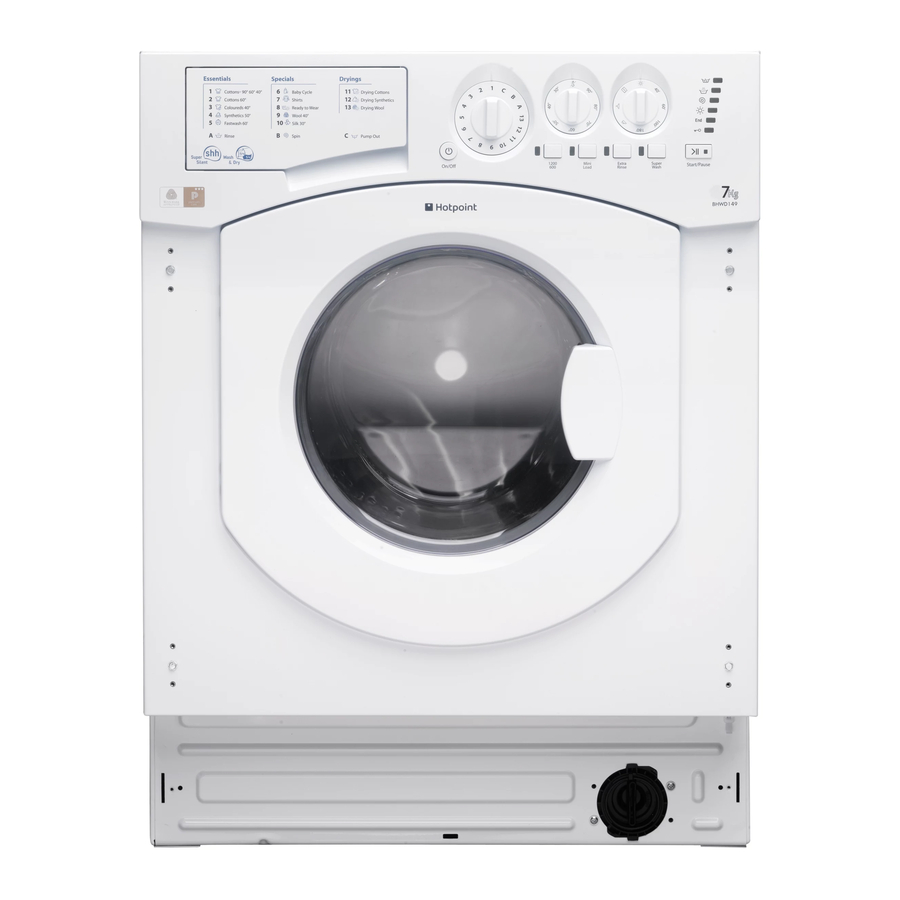 Hotpoint BHWD149 Instructions For Use Manual