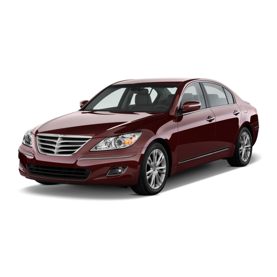Hyundai GENESIS 2009 Quick Reference Manual