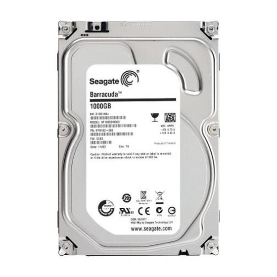 Seagate ST1000DM003 Product Manual