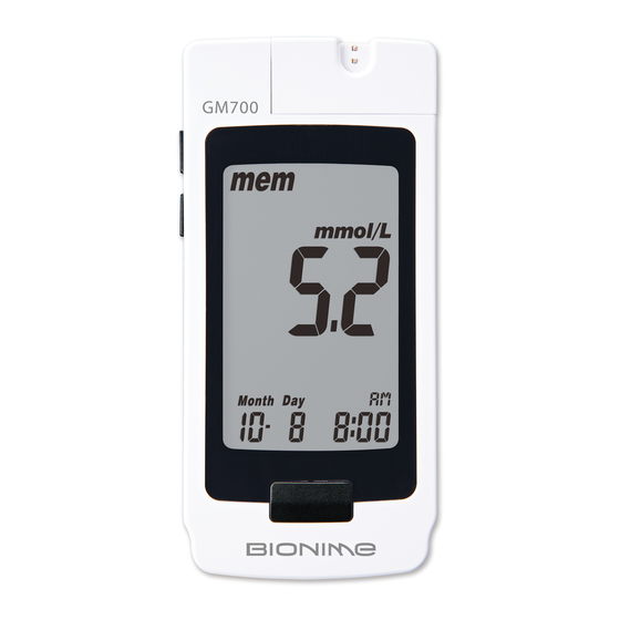 BIONIME Rightest GM700 User Manual