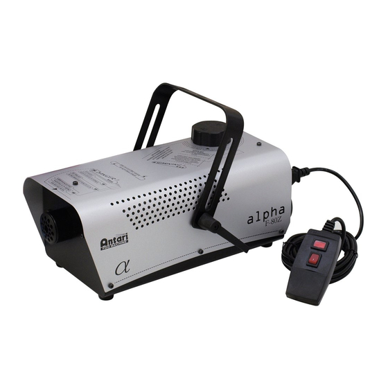 Antari F-80ZY User Manual