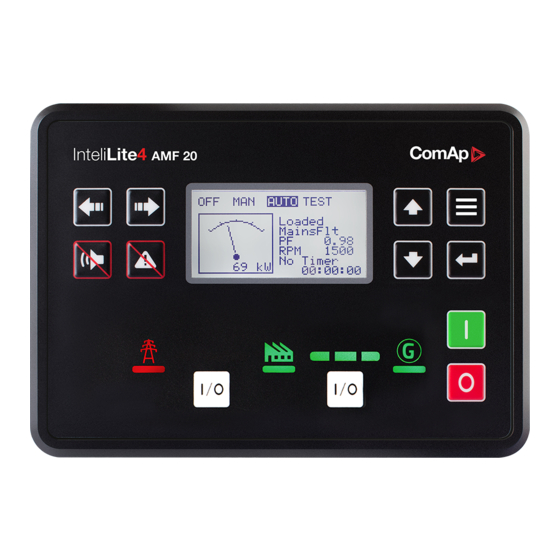 ComAp InteliLite4 AMF20 Operator's Manual