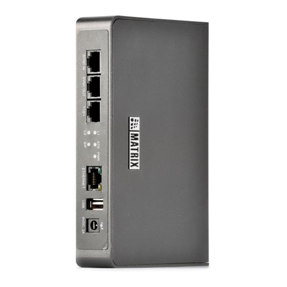 Matrix SETU VTEP Quick Start Manual