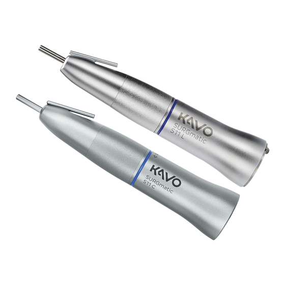 KaVo SURGmatic S11 L Instructions For Use Manual