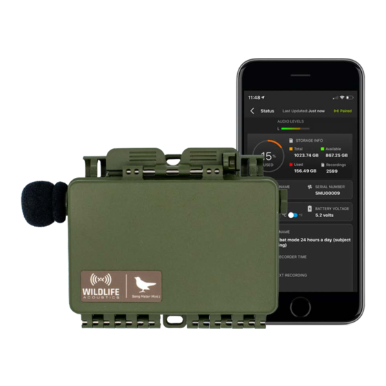 Wildlife Acoustics Song Meter Mini 2 User Manual