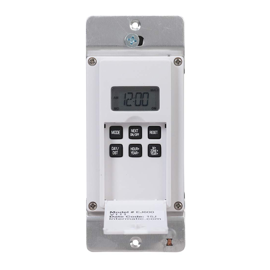 Intermatic EJ600 Series - Digital Astronomic Timer Manual