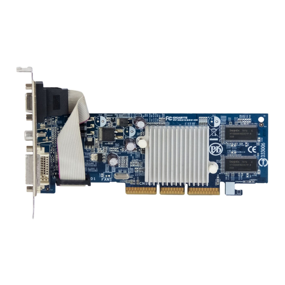 Gigabyte GV-N52128DS Manual
