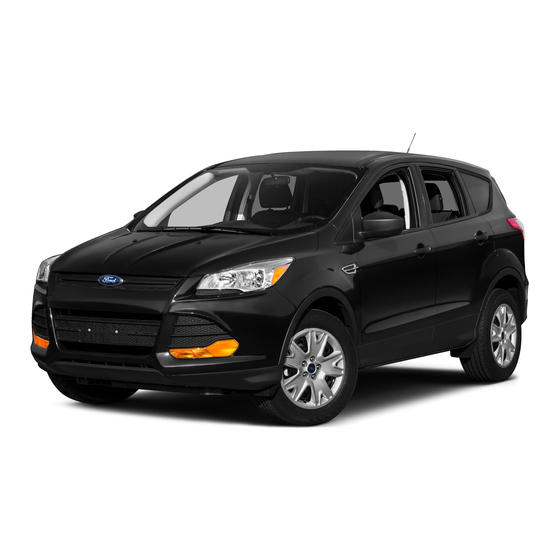 Ford 2015 Escape Quick Reference Manual