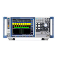Rohde & Schwarz FSV Operating Manual