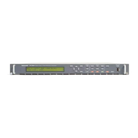 Tektronix SPG8000A Installation And Safety Instructions