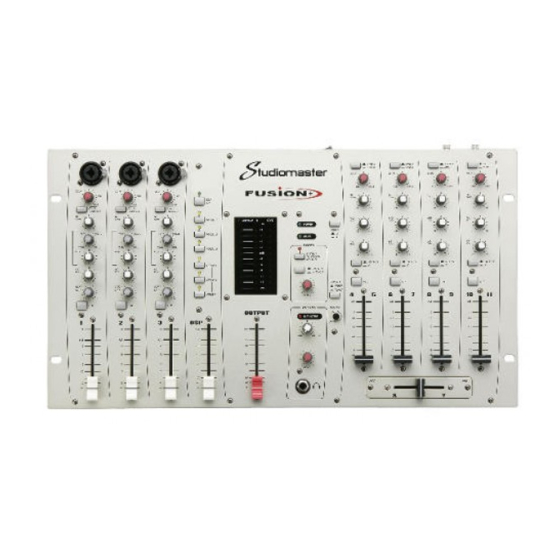 Studiomaster Fusion+ User Manual