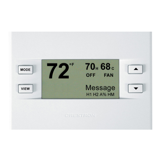 Crestron CHV-TSTATEX Quick Start Manual