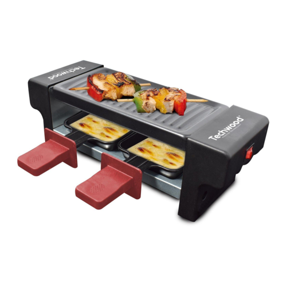 TECHWOOD TRD-235 Raclette Grill Duo Manuals