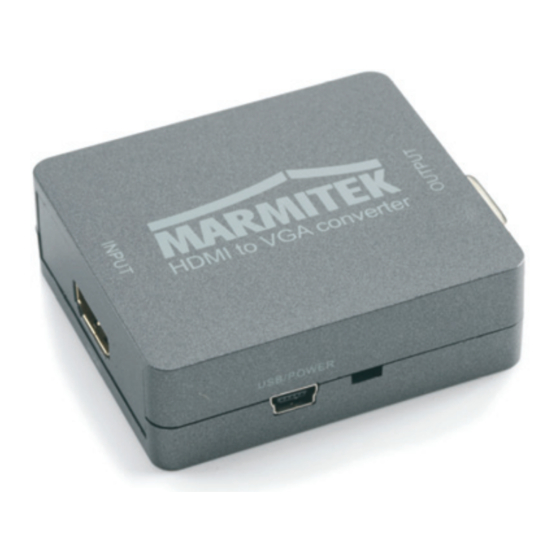 Marmitek CONNECT HV15 User Manual