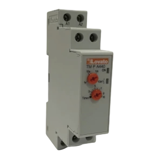 LOVATO ELECTRIC TM P A440 Quick Start Manual