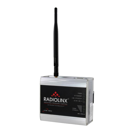 ProSoft RadioLinx RLX-IFHS Manuals
