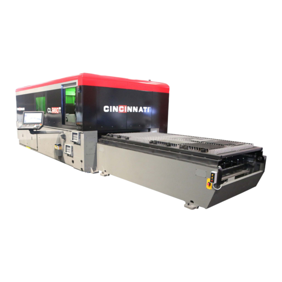 Cincinnati CL-900 Series Operation, Safety And Maintenance Manual