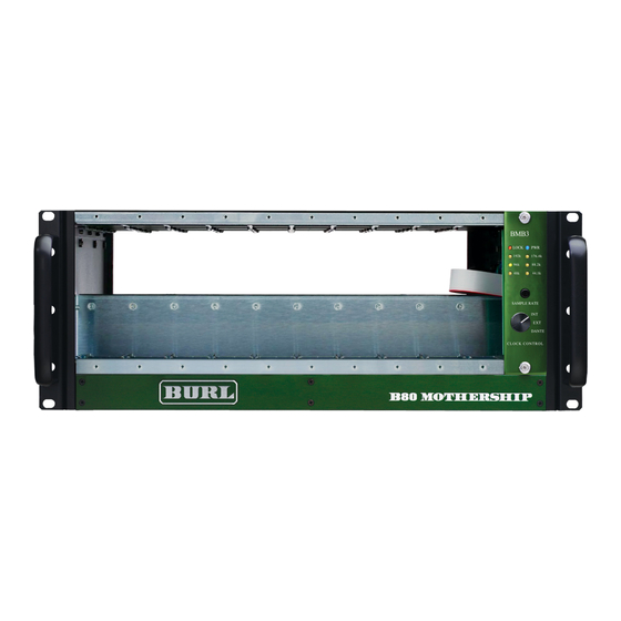 BURL B80 MOTHERSHIP Quick Start Manual