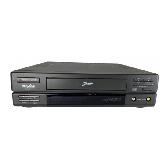 ZENITH VRL4170 Manuals