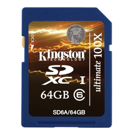 Kingston Technology SDXC Specifications