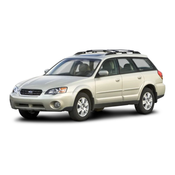 Subaru 2005 Outback Manuals