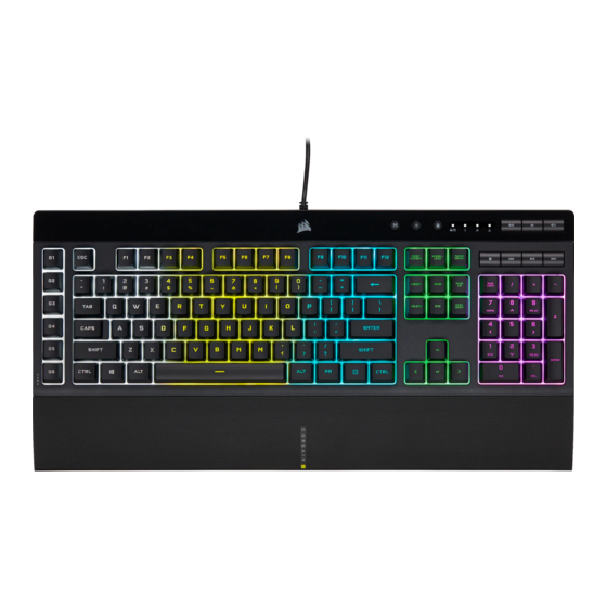 Corsair K55 RGB Gaming Keyboard Manual
