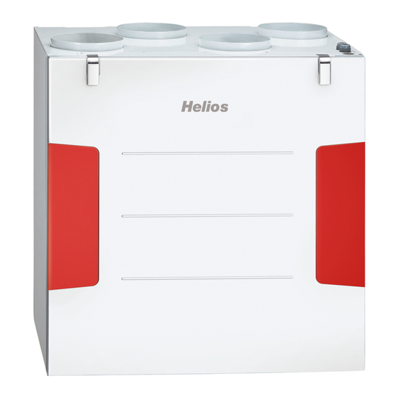 Helios KWL 200 W Heat Recovery Unit Manuals