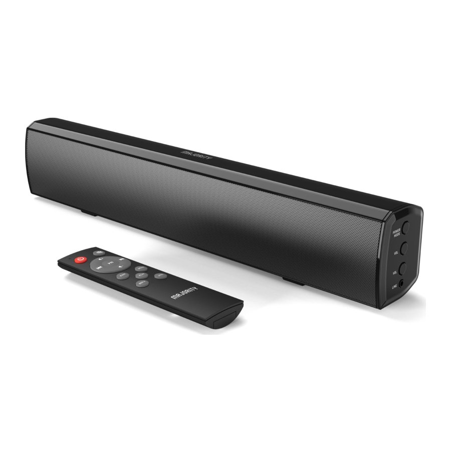 MAJORITY Bowfell - Soundbar Manual