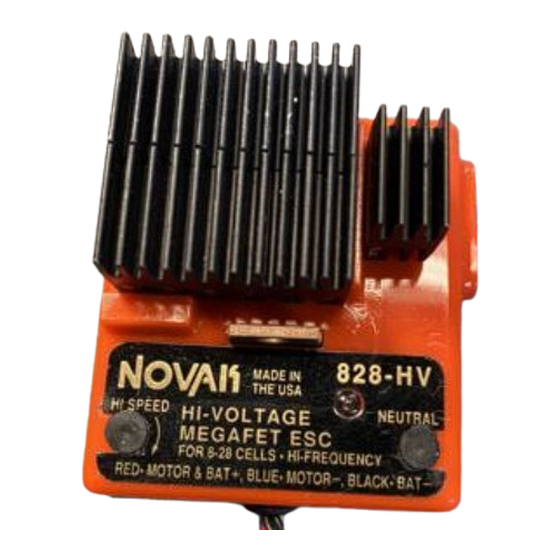 NOVAK 828-HV Instruction Manual