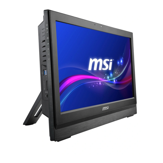MSI Wind Top AP2011 Series Manuals