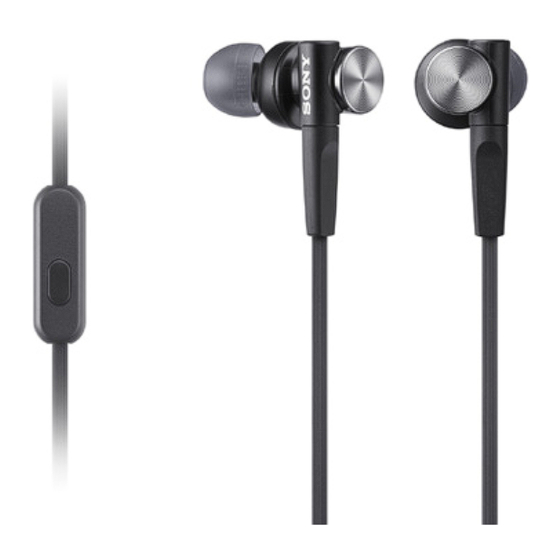 Sony MDR-XB50AP Operating Instructions
