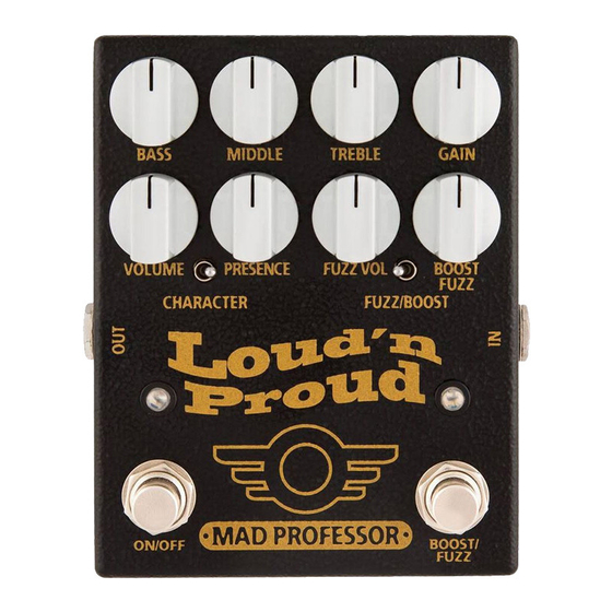 Mad Professor Loud'n Proud Owner's Manual