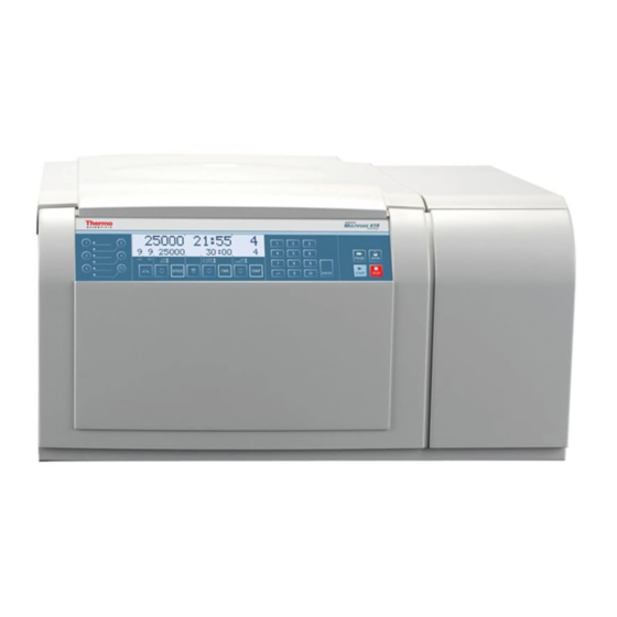 ThermoFisher Scientific thermo scientific Heraeus Multifuge X1R Instruction Manual